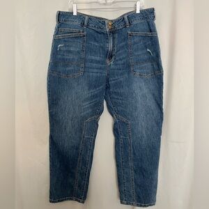 Anthropologie Pilcro The Wanderer Relaxed Fit Blue Jeans